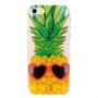 Carcasă de protecţie model artistic pentru iPhone 5 / 5S / SE (2016) - ananas