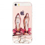 Carcasă de protecţie model artistic pentru iPhone 5 / 5S / SE (2016) - pantofi cu toc