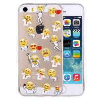 Carcasă pentru iPhone 5 / 5S / SE, cu motiv de emoticonuri
