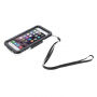Husă impermeabilă şi rezistentă la praf, cu curea, pentru iPhone 6S Plus / 6S Plus - negru