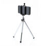 Stativ / trepied din aluminiu, cu picioare telescopice, pentru iPhone - argintiu