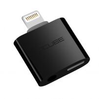 Reducţie 2 în 1 OCUBE Lightning la port 3,5 mm şi Lightning pentru Apple iPhone - negru