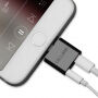 Reducţie 2 în 1 OCUBE Lightning la port 3,5 mm şi Lightning pentru Apple iPhone - negru