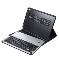 Tastatură wireless Bluetooth şi husă, pentru Apple iPad Air 3 (2019) / iPad Pro 10,5" (2017) - negru
