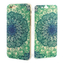 Husă din cauciuc, cu deschidere flip, pentru iPhone 6 / 6S – desen floral 2