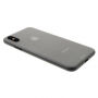 Carcasă ultra subţire spate, din plastic mat, pentru Apple iPhone XS / iPhone X - gri