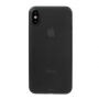 Carcasă ultra subţire spate, din plastic mat, pentru Apple iPhone XS / iPhone X - negru