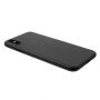 Carcasă ultra subţire spate, din plastic mat, pentru Apple iPhone XS / iPhone X - negru