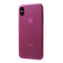 Carcasă ultra subţire spate, din plastic mat, pentru Apple iPhone XS / iPhone X - roz