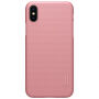 Carcasă spate NILLKIN, cu protecţie de display, pentru Apple iPhone XS / iPhone X - roz-auriu