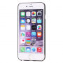 Carcasă subţire din plastic, pentru iPhone 6 Plus / 6S Plus, cu protecţie de lentilă - neagră