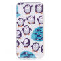 Carcasă spate IMD, ultra subţire, din plastic, pentru Apple iPhone XS / iPhone X - pinguini