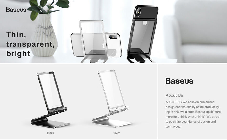 Stativ elegant BASEUS, pentru iPhone - negru