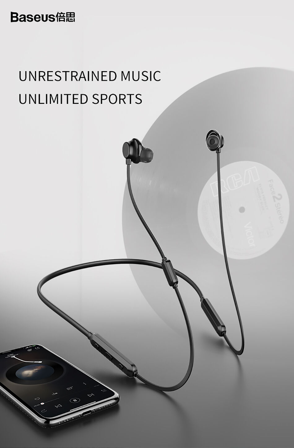Căști wireless BASEUS Encok - negru