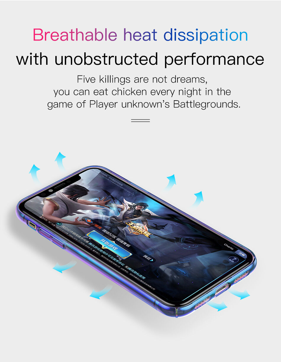 Carcasă BASEUS Aurora, pentru iPhone XS - negru