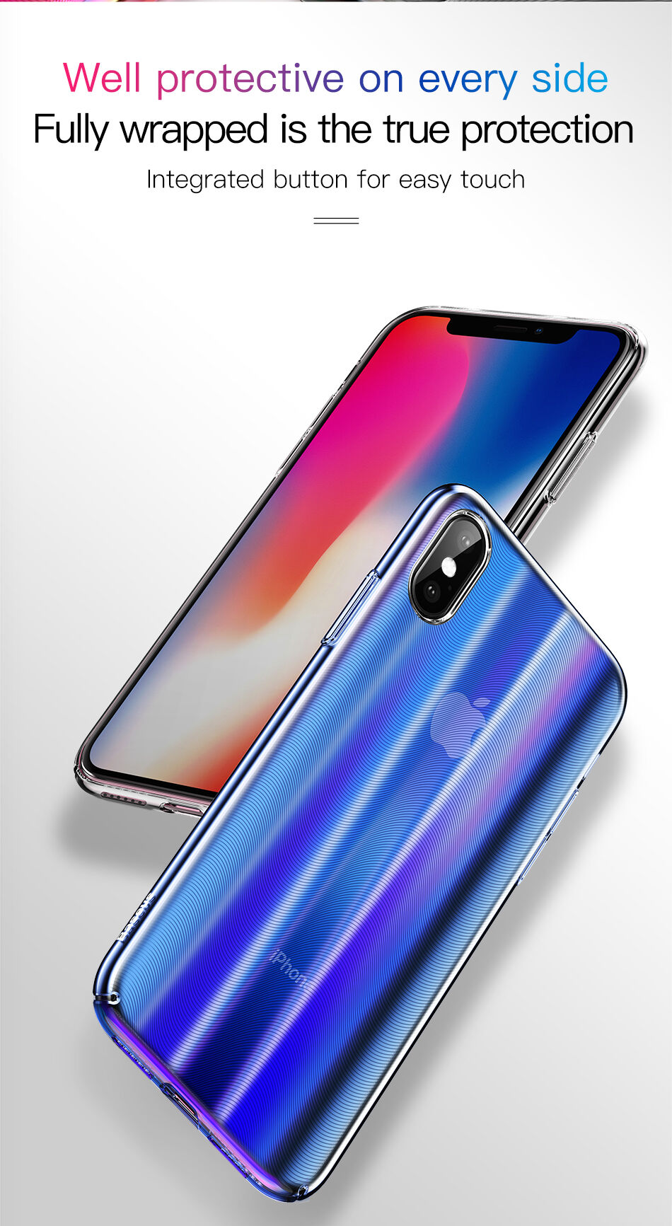 Carcasă BASEUS Aurora, pentru iPhone XS - negru
