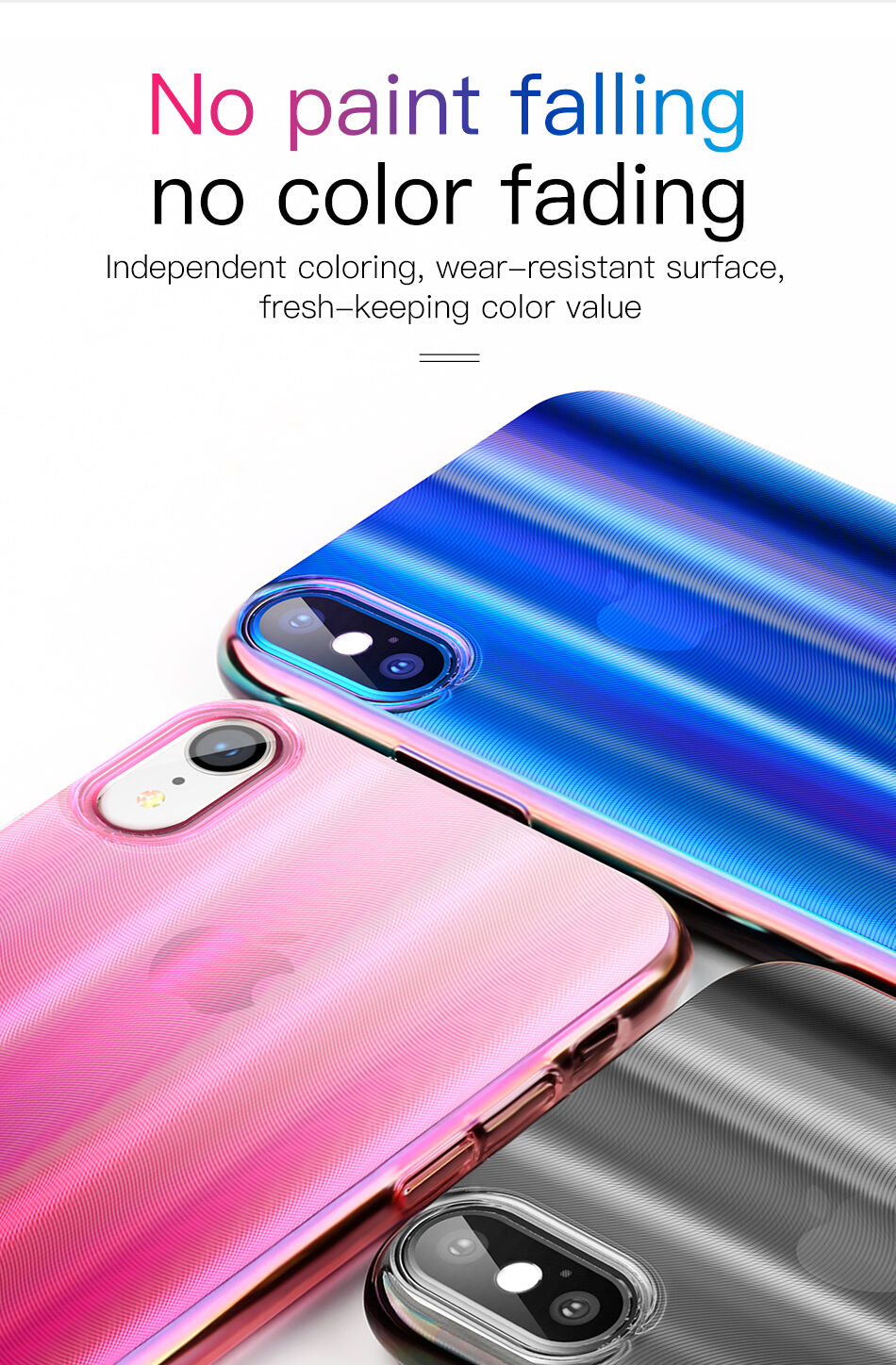 Carcasă BASEUS Aurora, pentru iPhone XS - albastru