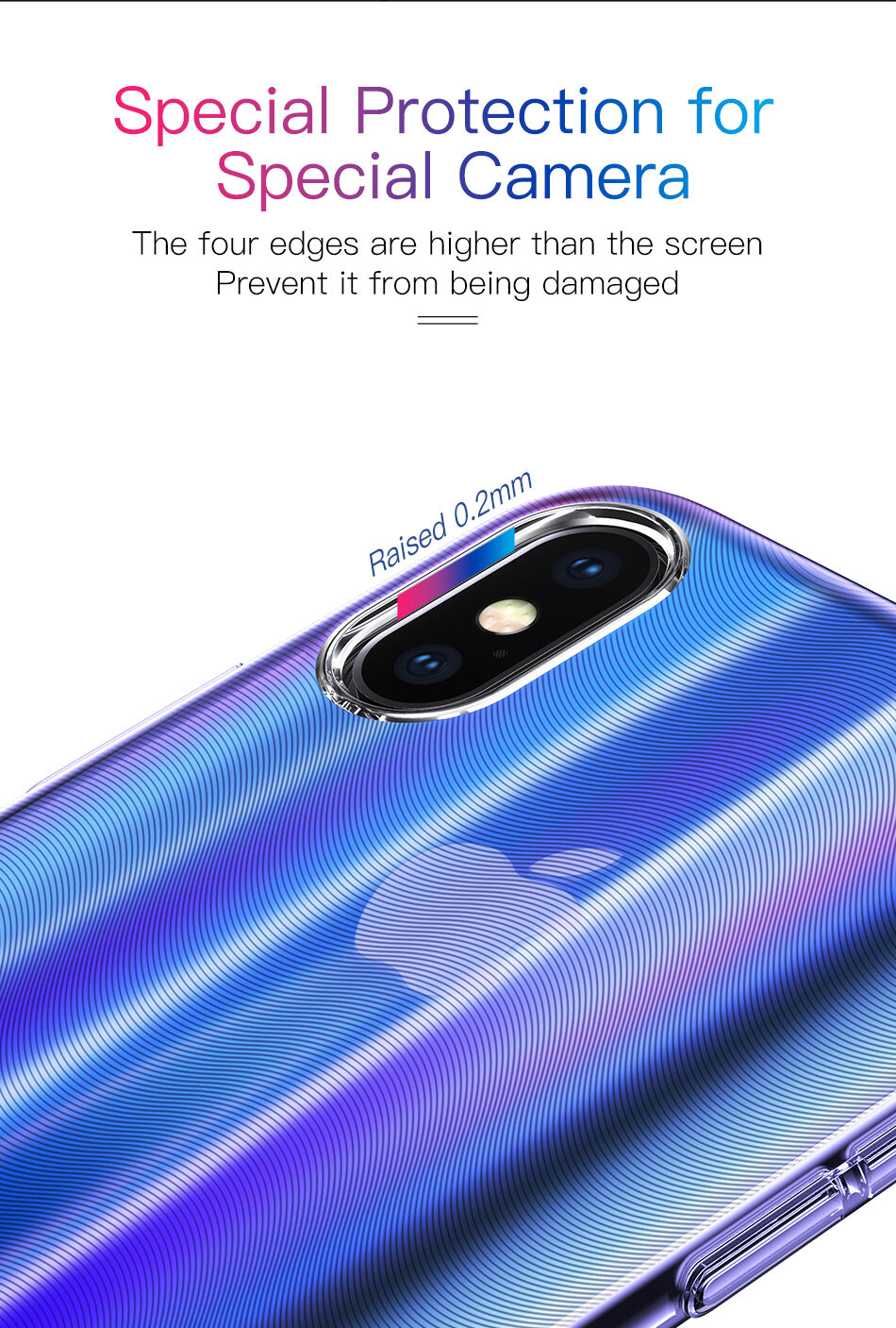 Carcasă BASEUS Aurora, pentru iPhone XS - albastru
