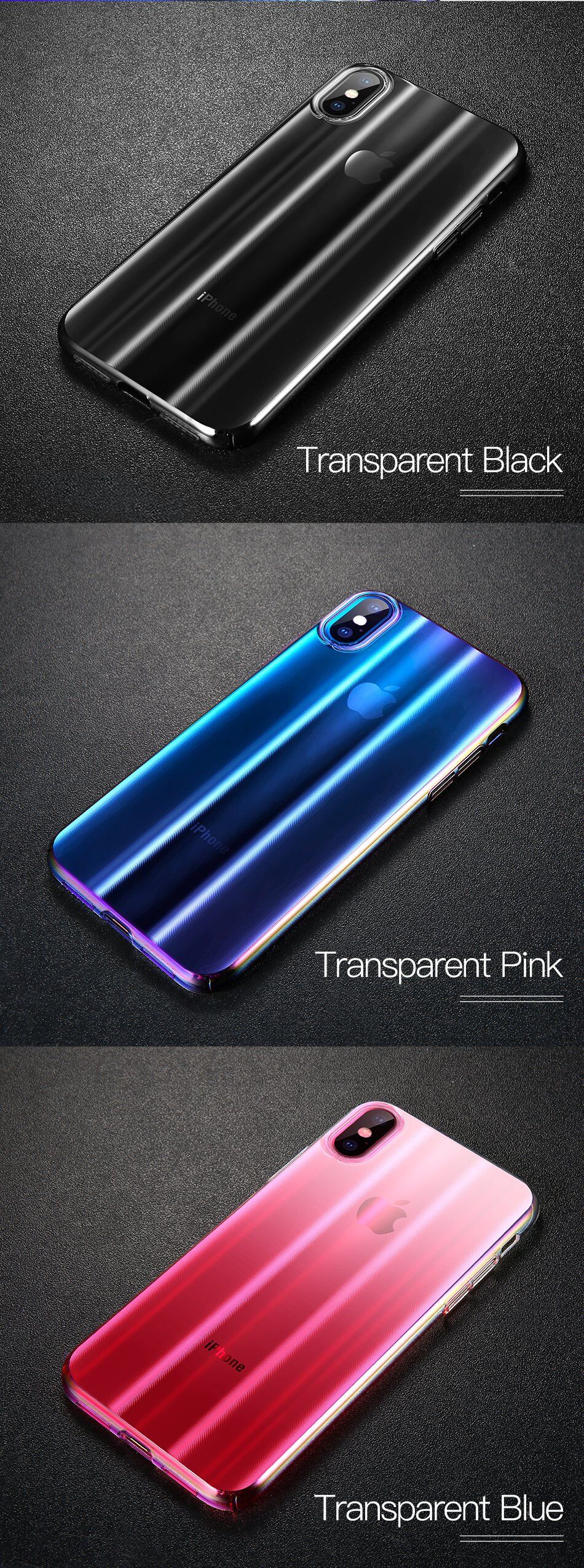 Carcasă BASEUS Aurora, pentru iPhone XS - albastru