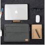 Servietă multifuncțională, cu stativ, pentru iPad Pro 12,9" / MacBook până la 14" - negru