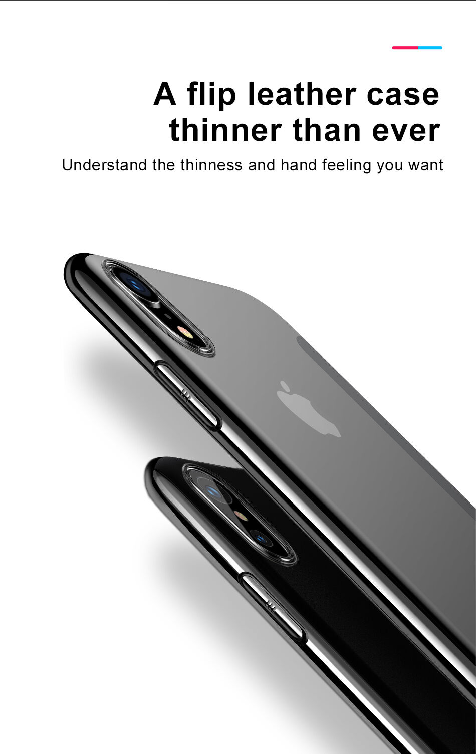 Husă flip BASEUS, pentru iPhone XS Max - roșu