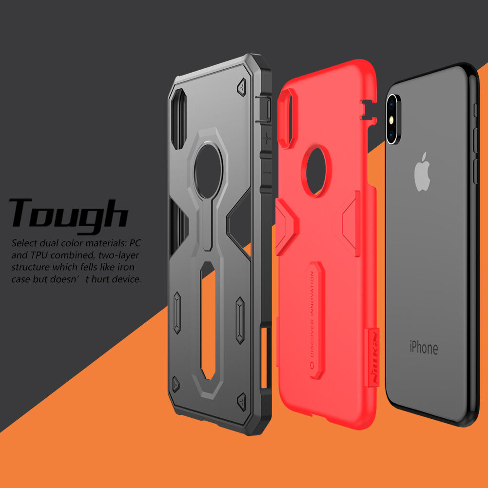 Carcasă rezistentă NILLKIN Defender II pentru iPhone XS Max - negru