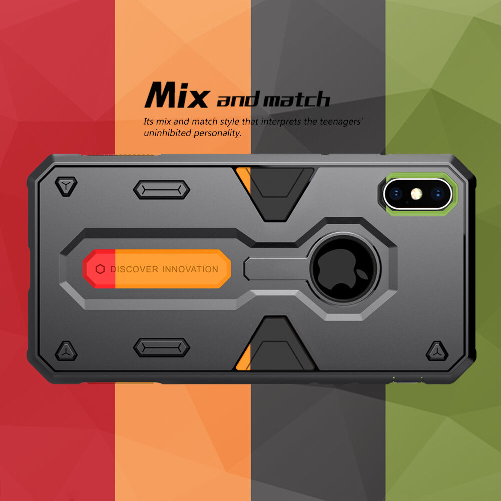Carcasă rezistentă NILLKIN Defender II pentru iPhone XS Max - verde