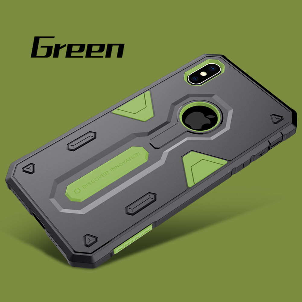 Carcasă rezistentă NILLKIN Defender II pentru iPhone XS Max - verde