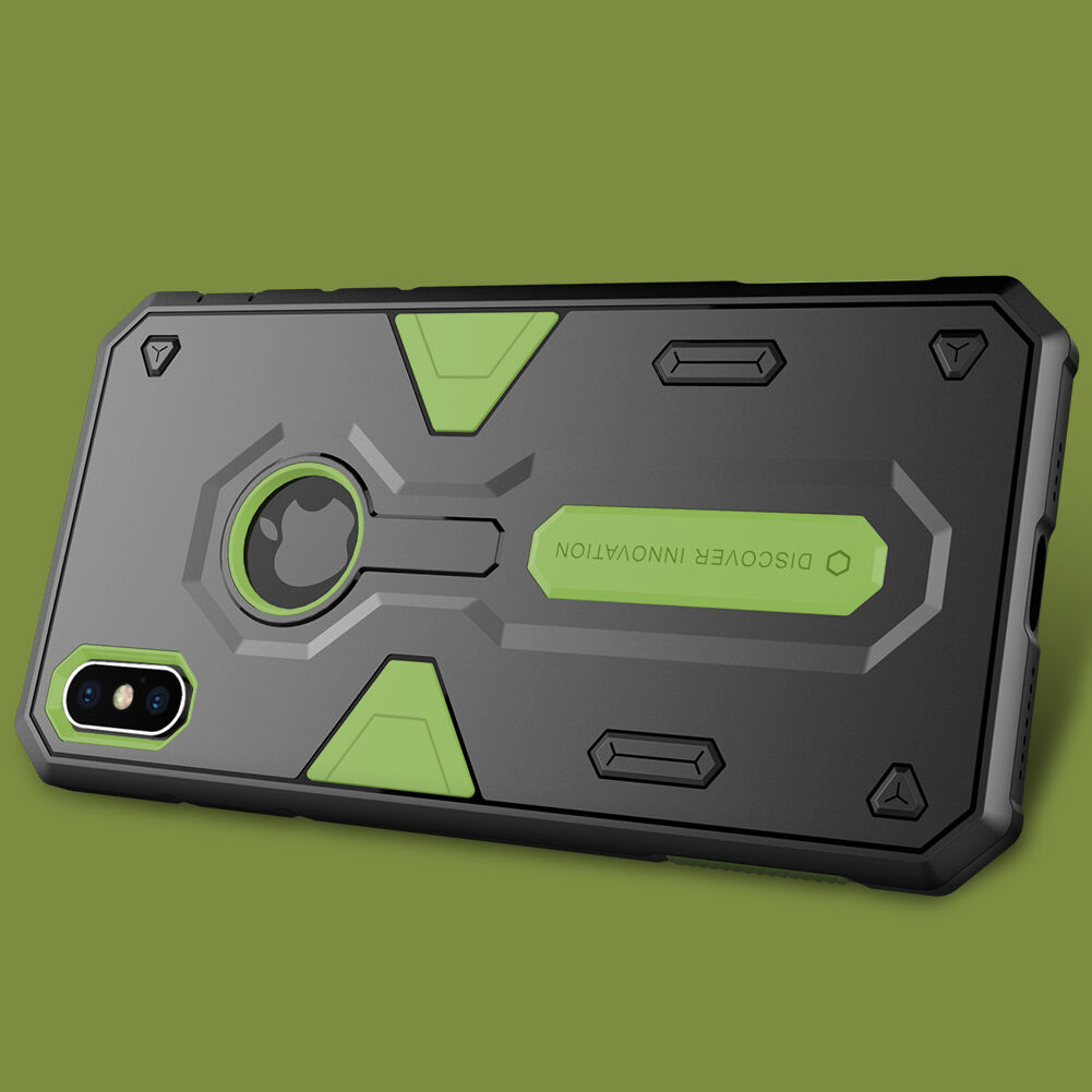 Carcasă rezistentă NILLKIN Defender II pentru iPhone XS Max - verde