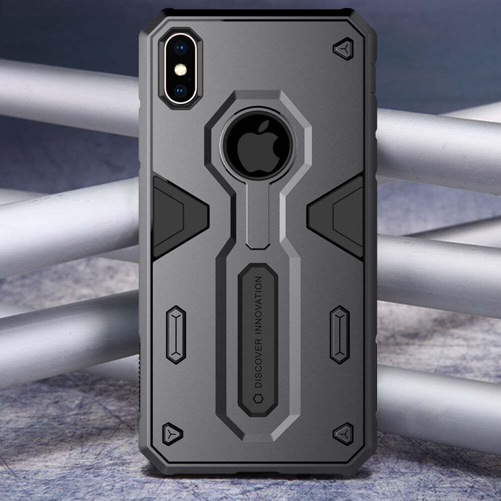 Carcasă rezistentă NILLKIN Defender II pentru iPhone XS Max - verde