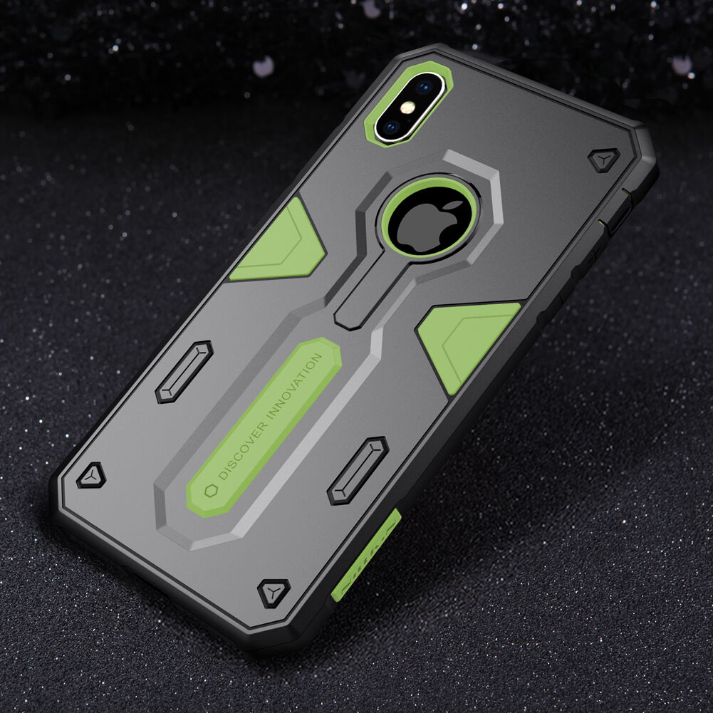 Carcasă rezistentă NILLKIN Defender II pentru iPhone XS Max - verde