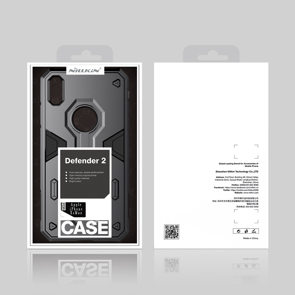 Carcasă rezistentă NILLKIN Defender II pentru iPhone XS Max - verde Carcasă rezistentă NILLKIN Defender II pentru iPhone XS Max - verde
