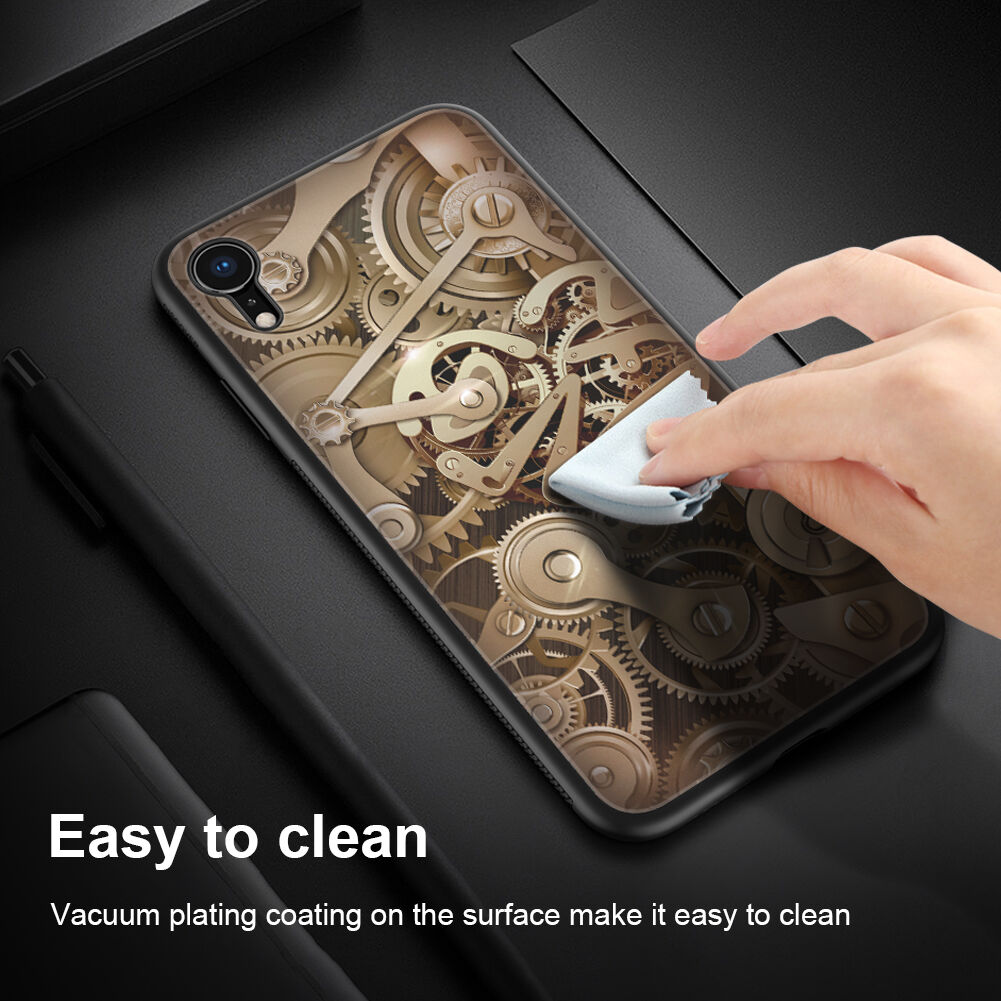 Carcasă NILLKIN Gearcu partea din spate din sticlă, pentru iPhone XR