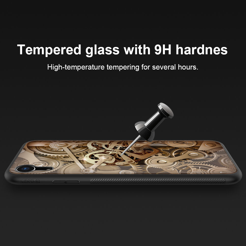 Carcasă NILLKIN Gearcu partea din spate din sticlă, pentru iPhone XR