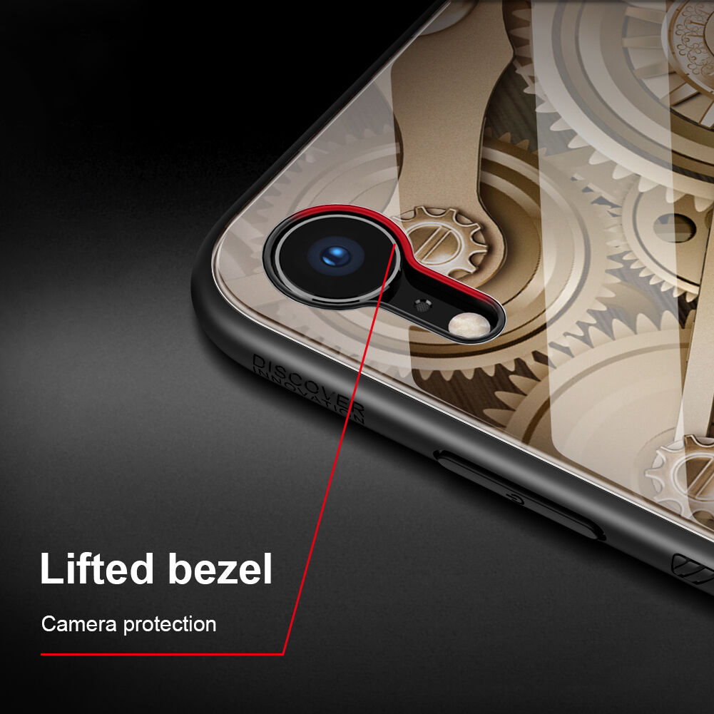 Carcasă NILLKIN Gearcu partea din spate din sticlă, pentru iPhone XR
