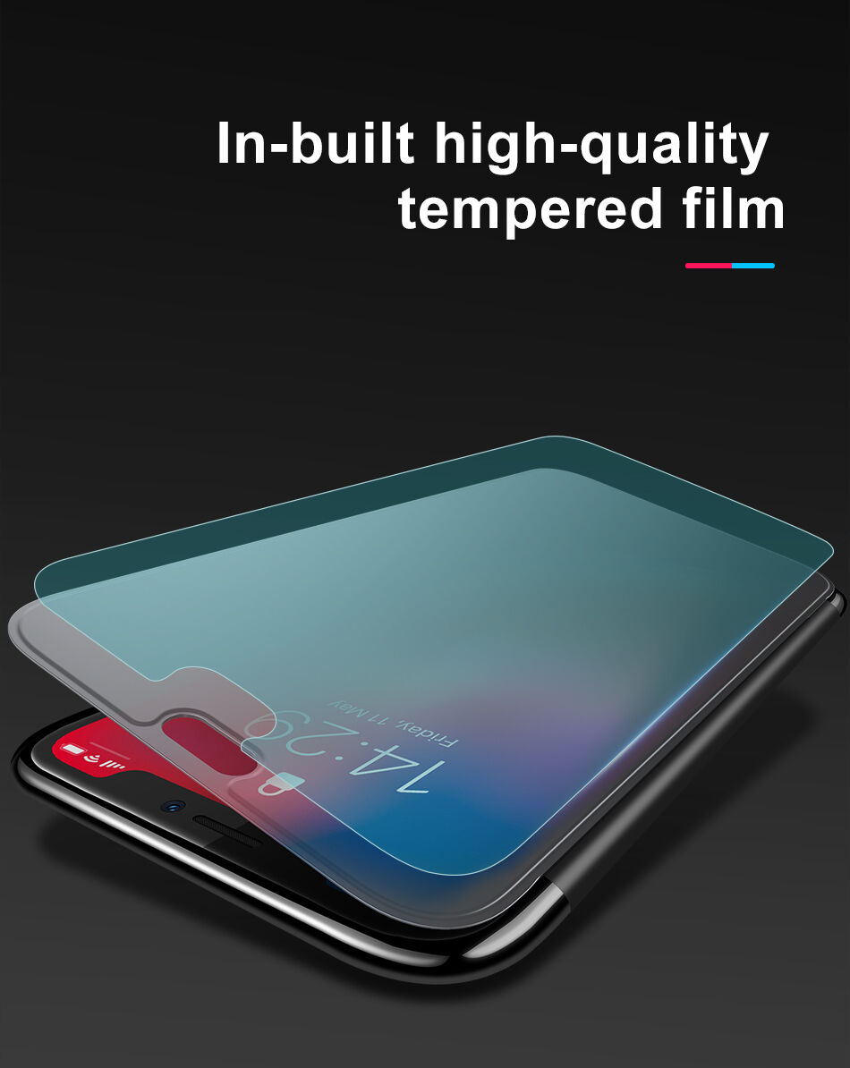 Husă flip BASEUS, pentru iPhone XS - roșu