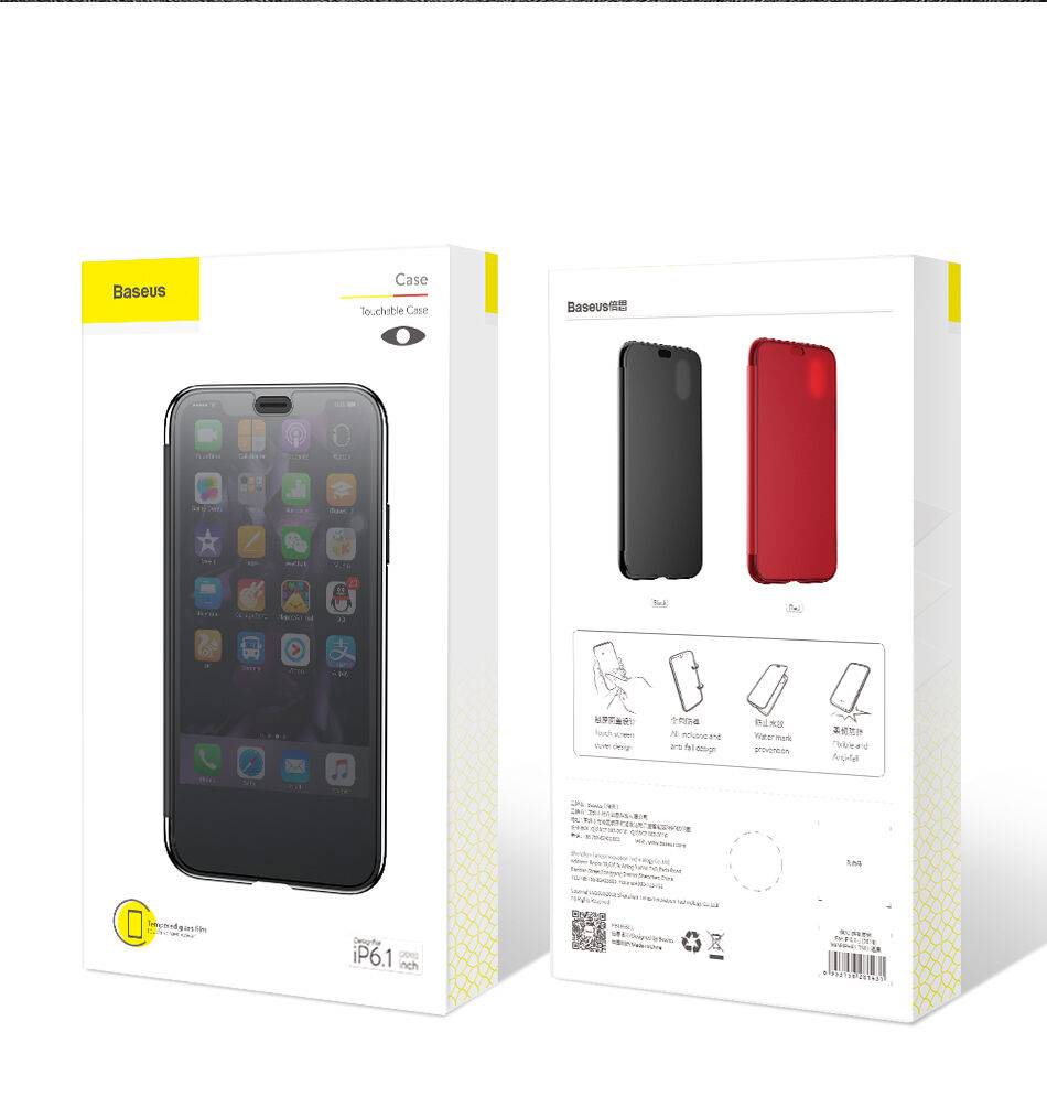 Husă flip BASEUS, pentru iPhone XS - roșu Husă flip BASEUS, pentru iPhone XS - roșu