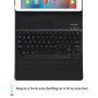 Tastatură wireless Bluetooth şi husă, pentru Apple iPad 9,7" (2017/2018) - negru