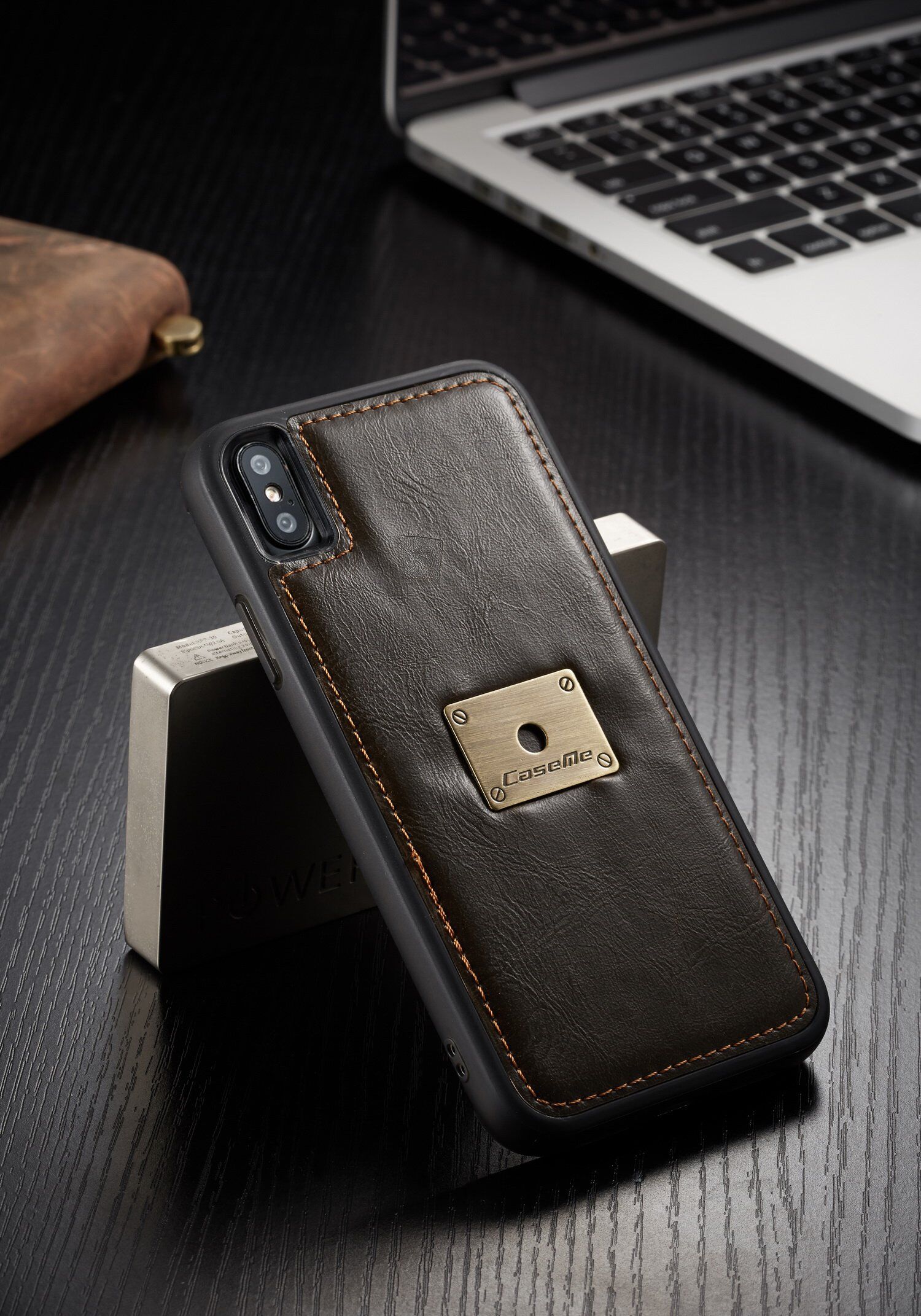 CASEME Husă detaşabilă 2 în 1, pentru iPhone XS Max - roşu