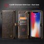 CASEME Husă detaşabilă 2 în 1, pentru iPhone XS Max - maro