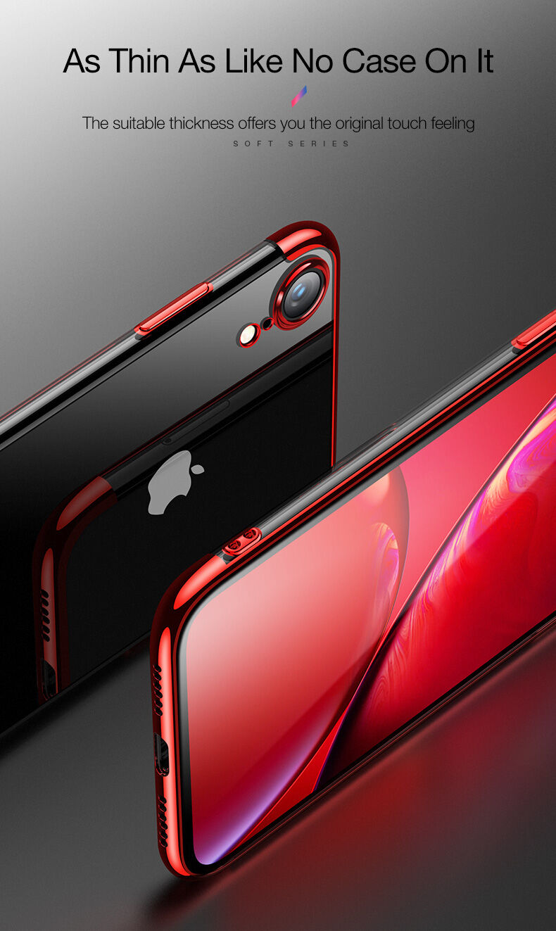 Husă CAFELE, cu protecţie cameră foto, pentru iPhone XR - negru