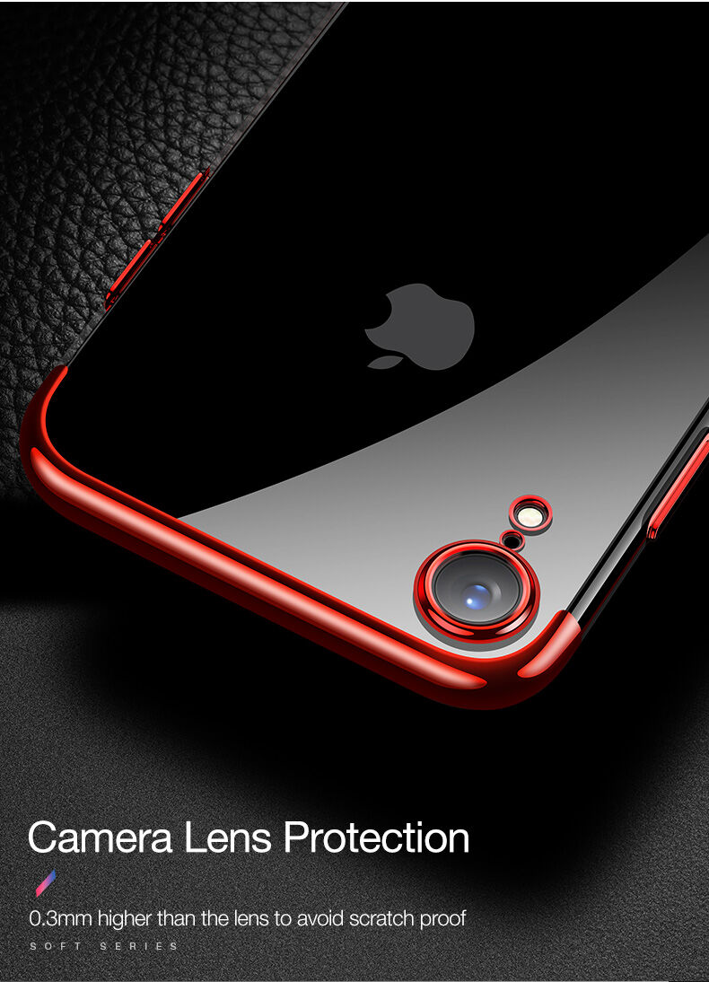 Husă CAFELE, cu protecţie cameră foto, pentru iPhone XR - negru