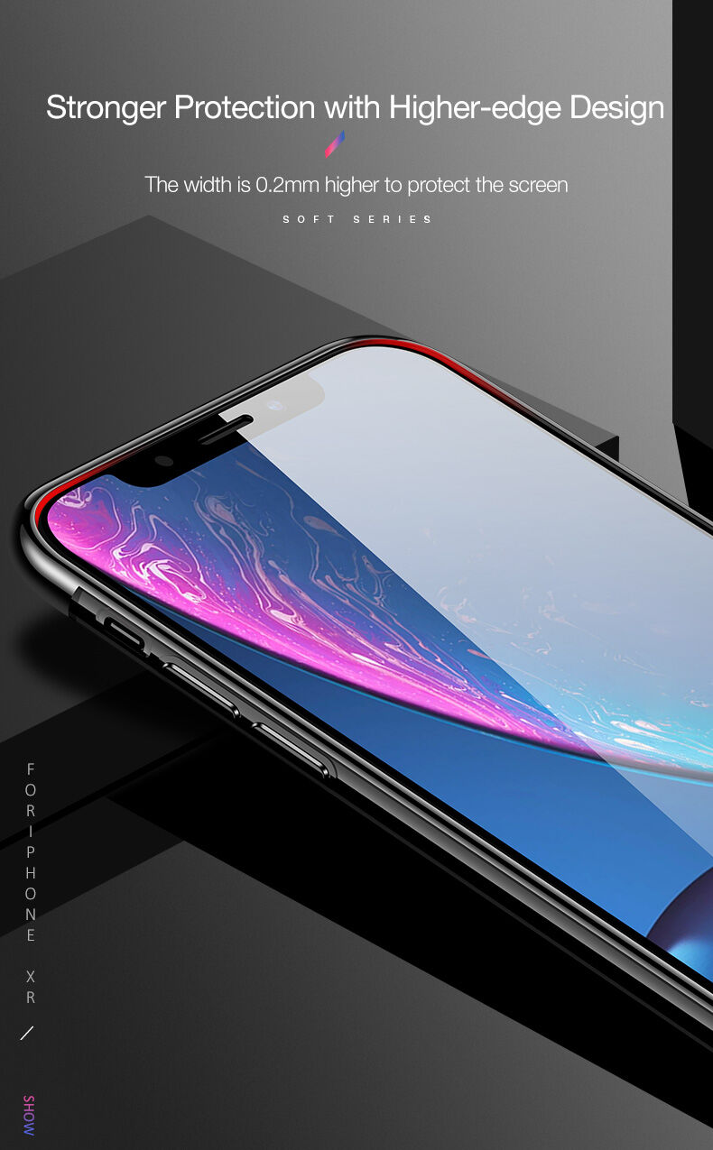 Husă CAFELE, cu protecţie cameră foto, pentru iPhone XR - negru