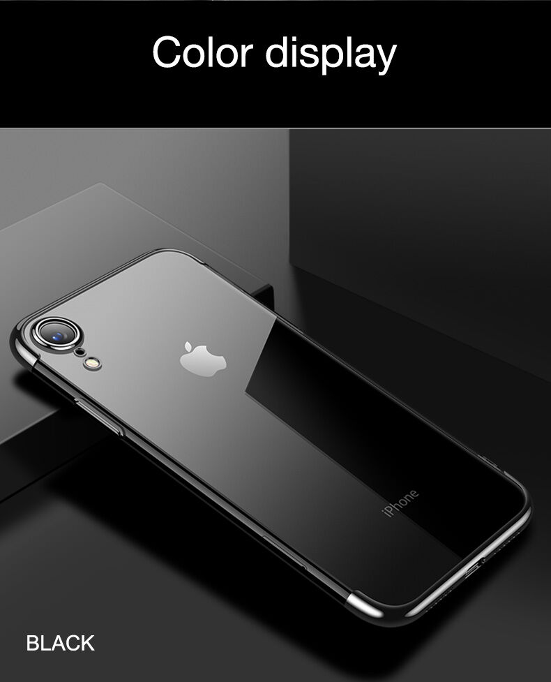 Husă CAFELE, cu protecţie cameră foto, pentru iPhone XR - negru