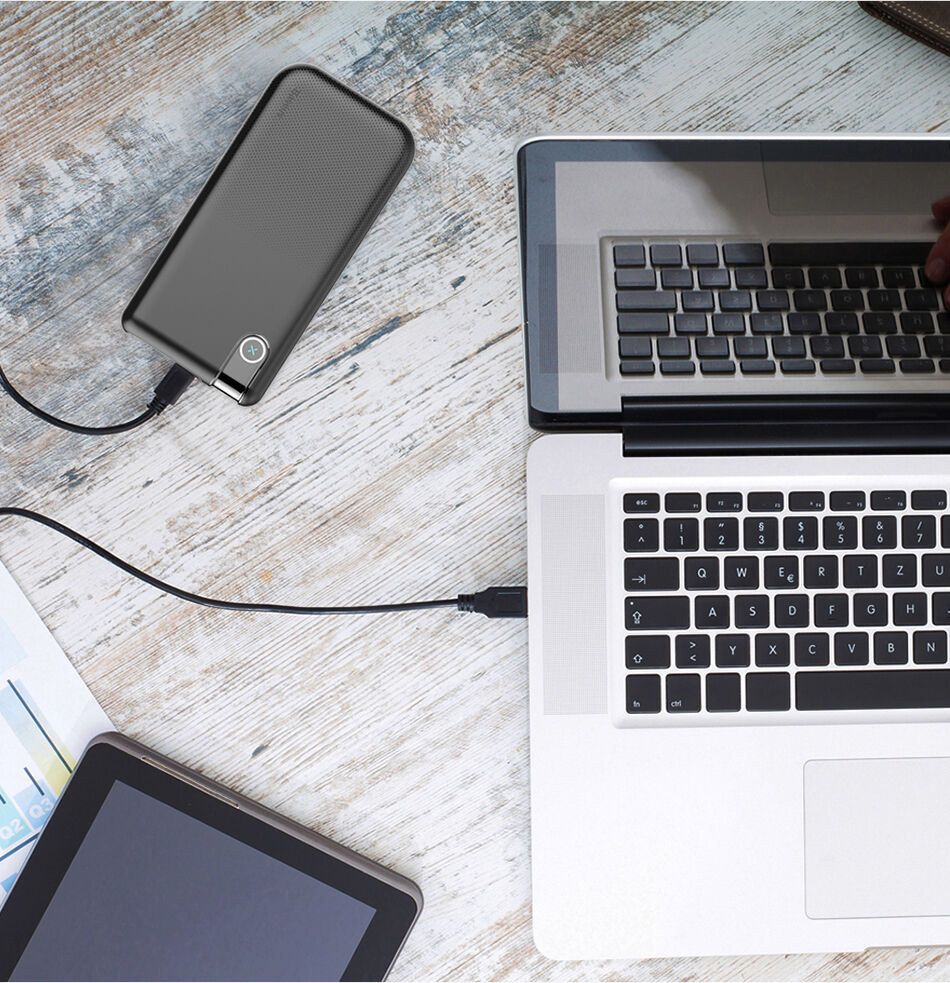 Powerbank BASEUS 10000mAh cu încărcare wireless - negru