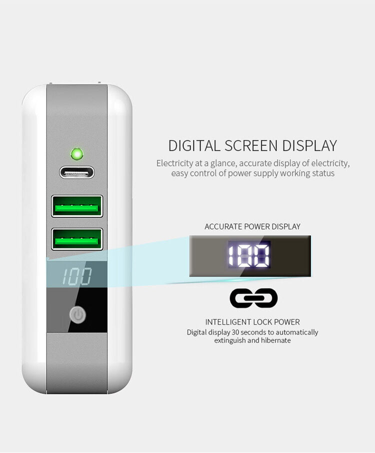 Încărcător / powerbank 6700mAh, cu mufe interschimbabile (AU / UK / US / EU) şi încărcare wireless