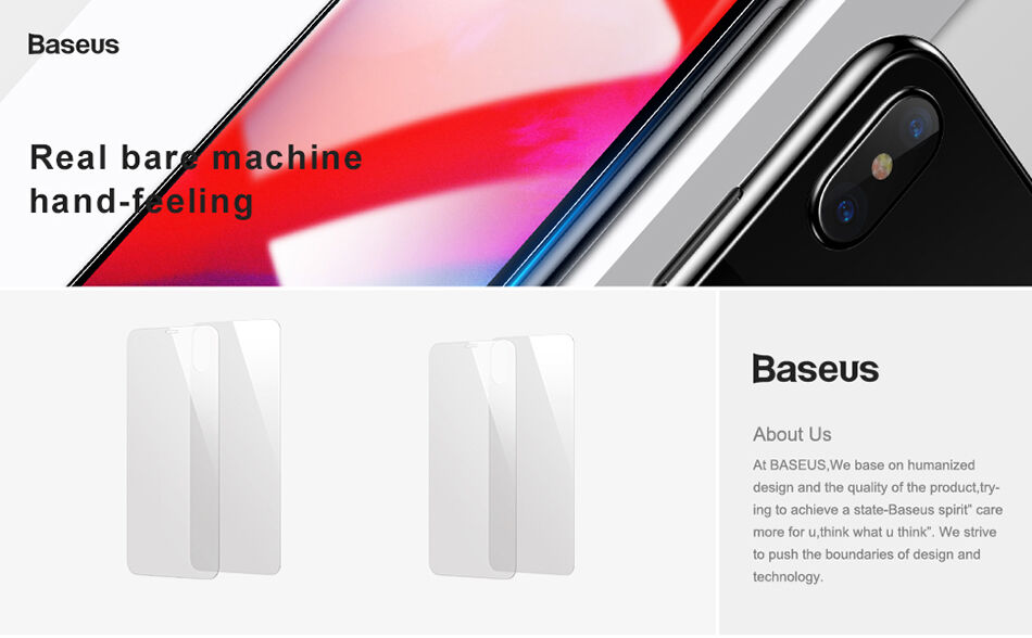 Sticlă durificată BASEUS, pentru partea din faţă şi din spate, pentru iPhone XS Max