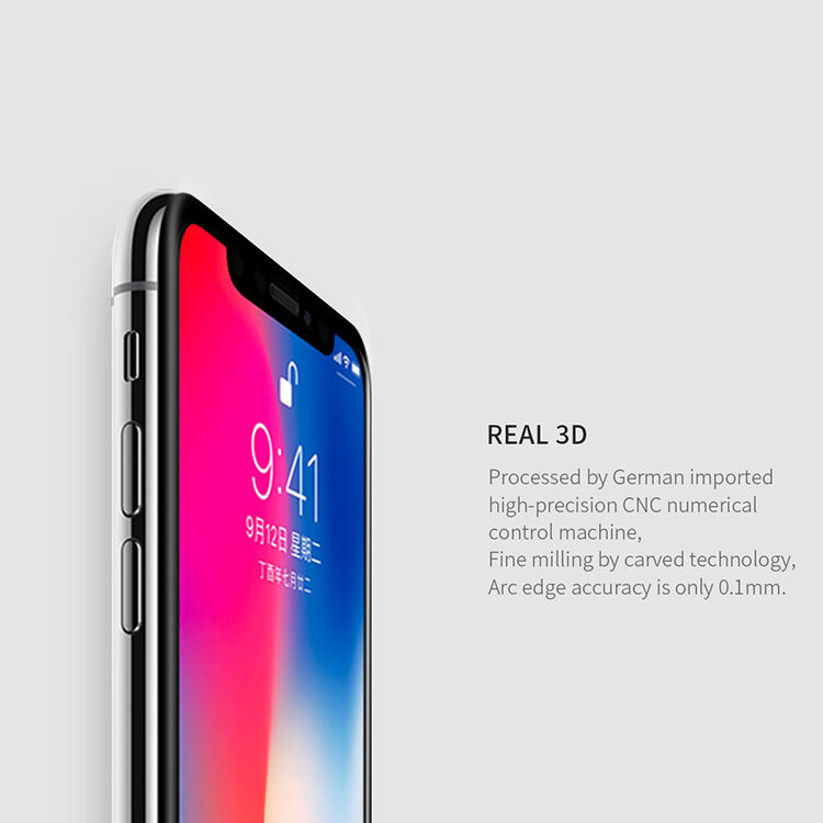 Sticlă durificată NILLKIN 3D, pentru iPhone XS Max / 11 Pro Max - negru