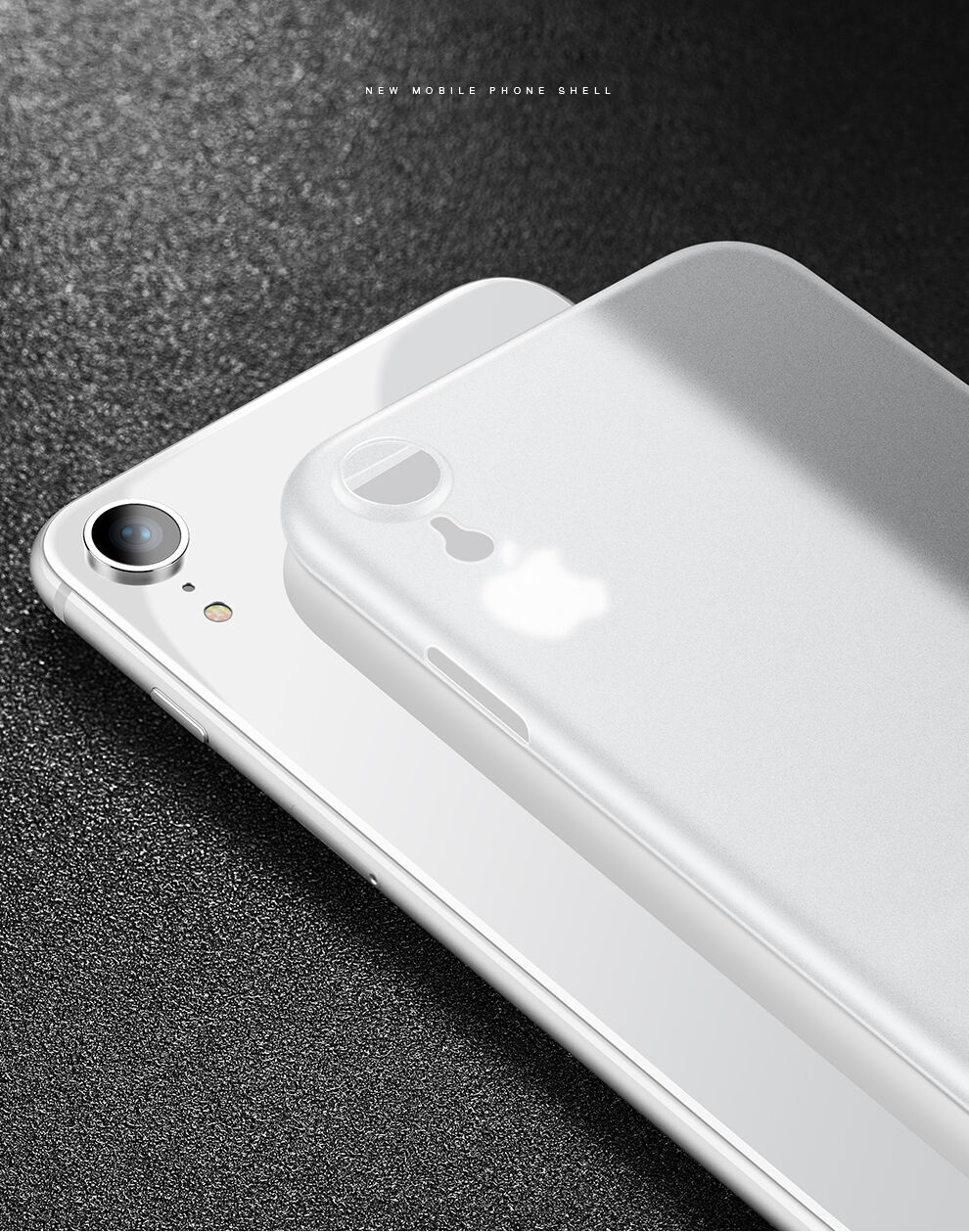 Carcasă ultra subţire CAFELE, pentru iPhone XR - negru