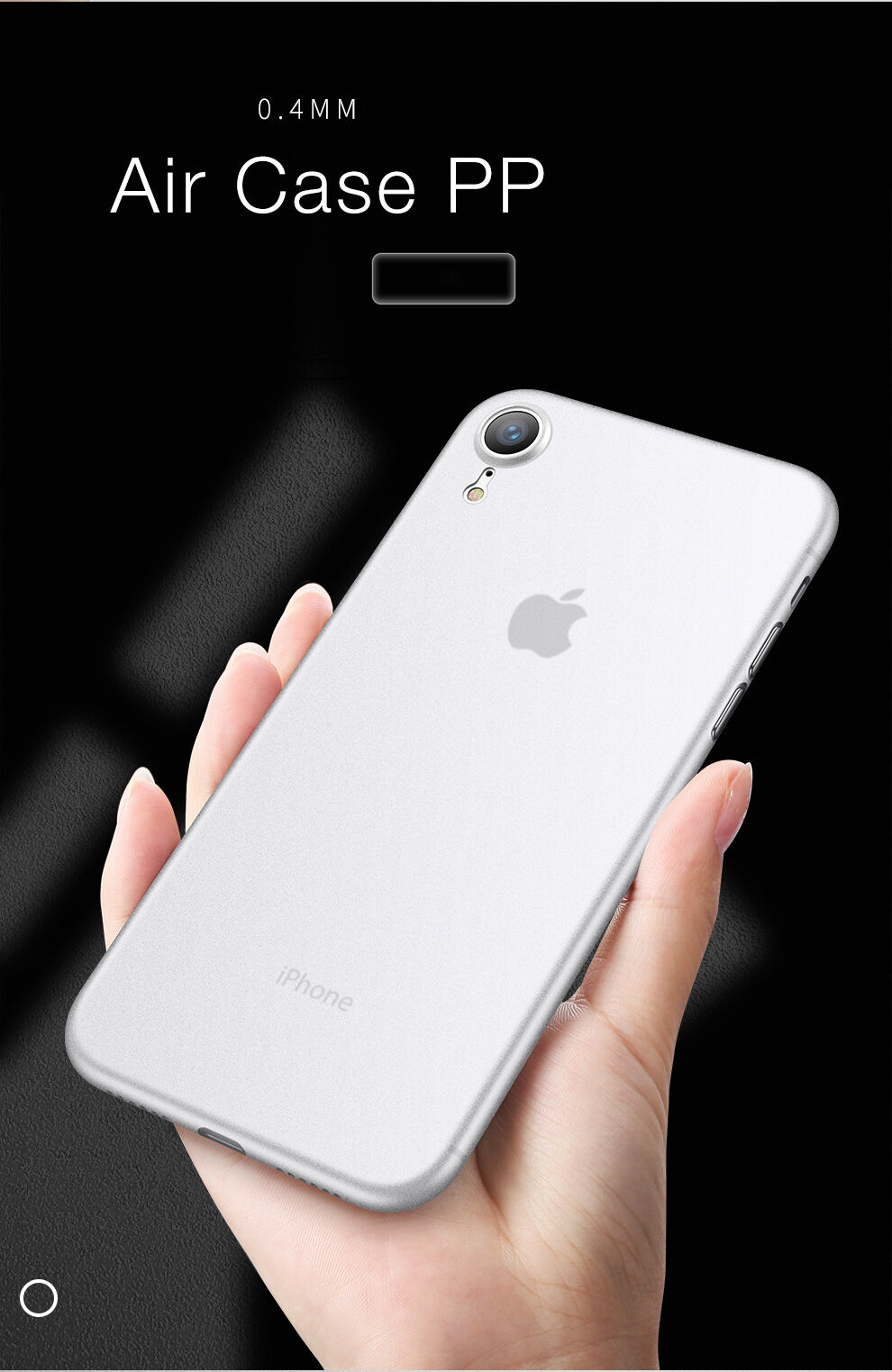 Carcasă ultra subţire CAFELE, pentru iPhone XR - alb